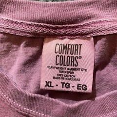 Comfort Colors Plain T-Shirt Heavyweight Men XL Purple Garment Dye Ring Spun