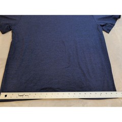 Men’s Navy Blue Stretch T-Shirt Size S Polyester Elastane Athletic Casual Tee