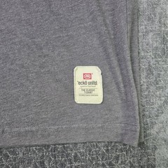 Vtg Y2K Exko Unlimited T Shirt Mens XL Gray Big Classic Logo Polycotton Hip Hop