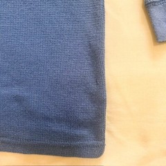 Perry Ellis Mens Long Sleeve Tee sz M Blue read