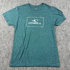 O’Neill Graphic T-Shirt Mens Medium Teal Heathered Modern Fit Short Sleeve Surf