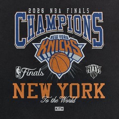 Kith for the New York Knicks 2026 Champions Tee Black – Size XL PRE-SALE