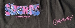 Sueños Chicago Graphic Print Logo T-Shirt Black Men’s Size M