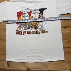 Vintage 90s Pi Kappa Alpha Epsilon Wake Up And Smell The Graphic T-Shirt Medium