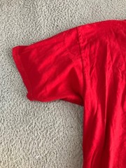 Nike Shirt Men’s Large Red Short Sleeve Crew Neck Square Logo Graphic Tee