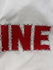 CELINE T-shirt / XXL / Cotton / White / Print / 2X15M671Q.01OR