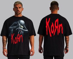 KORN DOLL FRONT AND BACK PRINT HARD ROCK BLACK T SHIRTS MEN’S SIZES