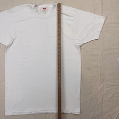 Vintage 50s Hanes Blank White T-Shirt Faded Distressed Workwear Farm Grunge