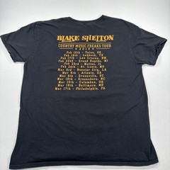 Blake Shelton T-Shirt Country Music Freaks Tour Tee 2018 Men’s XL Black Concert