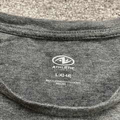 Athletic Works Driworks Basic Tee T-Shirt Mens Large Gray Long Sleeve Active Top