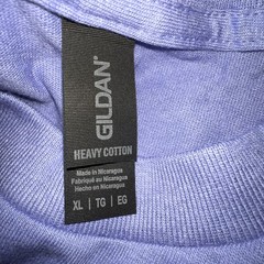 Gildan Mens G500 Solid Heavy Cotton Plain Short Sleeve Violet Casual Fit T-Shirt