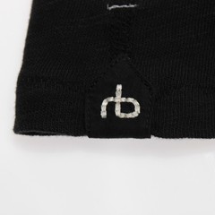 Rag & Bone NWT Classic Short Sleeve Henley T-Shirt Size XXL in Jet Black Cotton