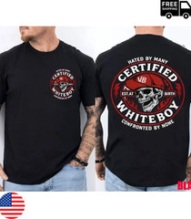 CERTIFIED WHITEBOY Street Skull 2 Sided T-Shirt Menswear Streetwear