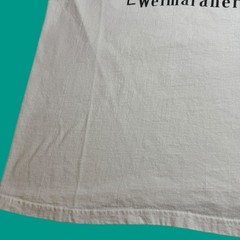 Vintage Y2K Weimaraner Dog Animal Pet Art White T Shirt Mens Large Cotton