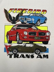 Vintage Pontiac Firebird Trans Am Car Shirt Size L 20 x 28 Tank Top 80s 90s