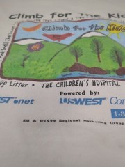 Climb For The Kids Climbing Colorado 14ers Charity Event Vintage T-Shirt Size XL