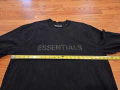 Fear of God Essentials Long Sleeve Shirt Size L Used Black FOG