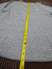 American Eagle Long Sleeve Shirt Gray Men’s Size Medium Thermal Embroidered Logo