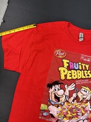Fruity Pebbles Box Greatest Cereal Of All Time Breakfast Fan Foodie T Shirt XL