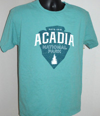 ACADIA NATIONAL PARK MAINE T SHIRT MENS MEDIUM Green ComfortWash Spun Cotton NEW