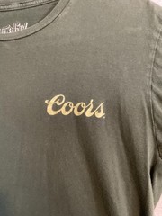 Coors Shirt Mens Large Green Beer Graphic Tee Tee Luv Tagless Rocky Mountain