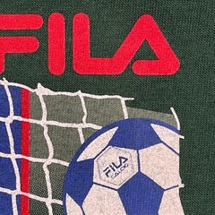 NWT Vintage 90s FILA Calcio Italia futbol Soccer Shirt Large 24×29 Green