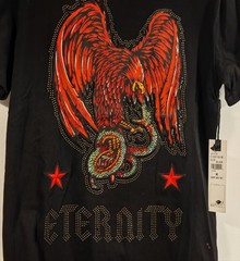 ETERNITY BC /AD Embellished Eagle Print T-Shirt