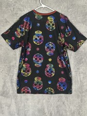 Drill Clothing Company Shirt Mens Large Black Dios De Los Muerto Skull Skater