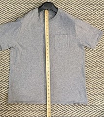 Quince Men’s L 100% Organic Cotton Pocket Tee T Shirt Heather Gray Large