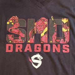 Fanatics Shanghai Dragons Overwatch League Womens XL T Shirt Black Short Sleeve