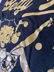 NWT- BETTY BOOP Cocktail lounge Brooklyn NY Black/Gold Graphic Tee SZ XL