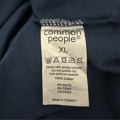 Common People T-Shirt Men’s XL Graphic 100% Cotton Regular Fit High Quality Navy
