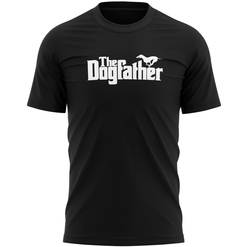 Whippet T Shirt Dogfather Walking Birthday Him and Fathers Day Gift Ideas Mens