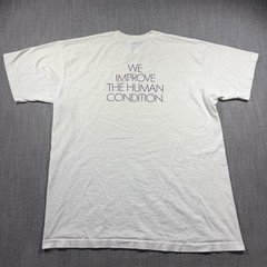 Vintage Sweatshop Workout Shirt Mens 2XL White Fruit Of The Loom Gym USA