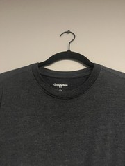 Men’s Crewneck Long Sleeve T-Shirt – Goodfellow & Co Blue Size small