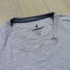 JOHNNIE O Mens XL COURSE T SHIRT PERFORMANCE GOLF SHORT SLEEVE SEAL GREY