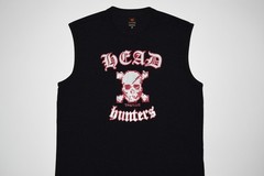 VTG 90s ENERGIE HEAD HUNTERS SKULL SLEEVELESS T-SHIRT TANK TEE M/Slim ITALY Y2K