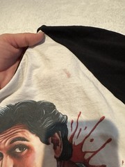 Fright Night 3/4 Sleeve Last Shirt On The Left Size M Horror Vampire Pre Owned