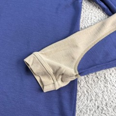 Ibex Superwashed Merino Wool Long Sleeve Shirt Men’s Large L Top Blue Hiking USA