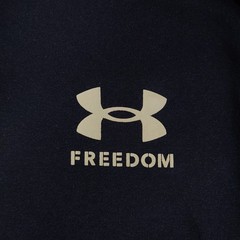 Under Armour Freedom USA Flag T-Shirt Mens S Camo Logo Short Sleeve Shirt Black