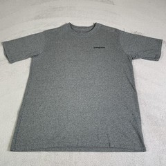 Patagonia Shirt Mens Medium Gray Responsibili-Tee P-6 Logo Mountain Short Sleeve