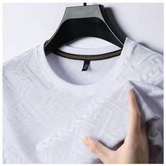 Men’s Breathable Ice Silk T-shirt Lightweight Summer Casual Designer Tee New