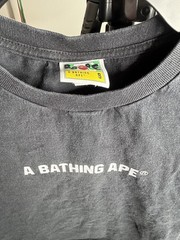A Bathing Ape Busy Works Men’s Black Short Sleeve Crew Neck Graphic Tee Size S