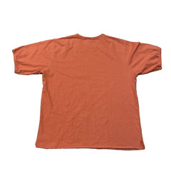 PROSPIRIT Shirt Men L Orange Grunge Skate Tee Knit Thick Stitch Hem Halloween L