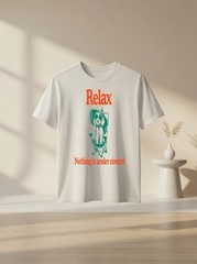 Relax Nothing is Under Control Funny Chill Maltipoo Vintage Graphic Tee Gift