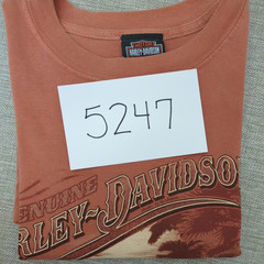 Harley-Davidson Gainesville Florida Motorcycle Graphic T-Shirt Orange Size S NWT