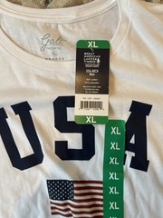 Galt Freedom Women’s Short Sleeve USA Flag Tee Shirt T Shirt XL