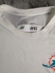 Nike Miami Dolphins NFL On-Field Player Worn Practice Long Sleeve #6 XL White