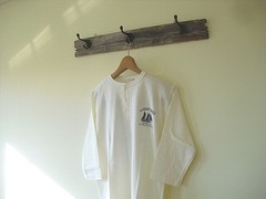 Henry Neck T-Shirt 3/4 Sleeve Double Works American Cotton Japan