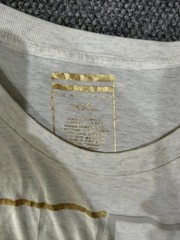 Sean John Shirt Mens 3XL White Vertical Foil Logo Graphic Tee T-Shirt Streetwear
